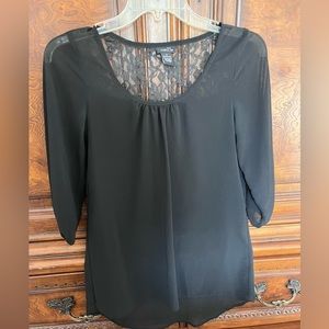 Sheer black shirt